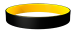 Black/YellowC Colored Wristband